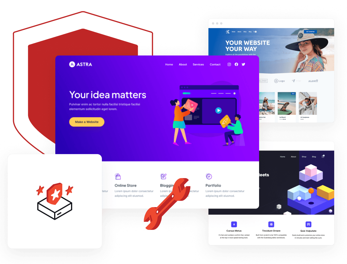 Website Security - Provides comprehensive website security