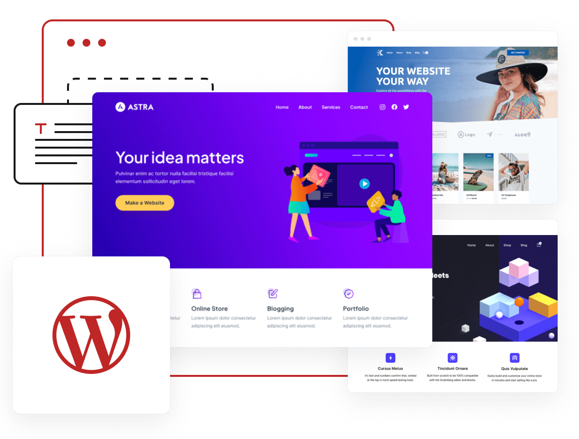 Web Hosting, Domain Registeration, WordPress & More - Build your website with optimized WordPress hosting